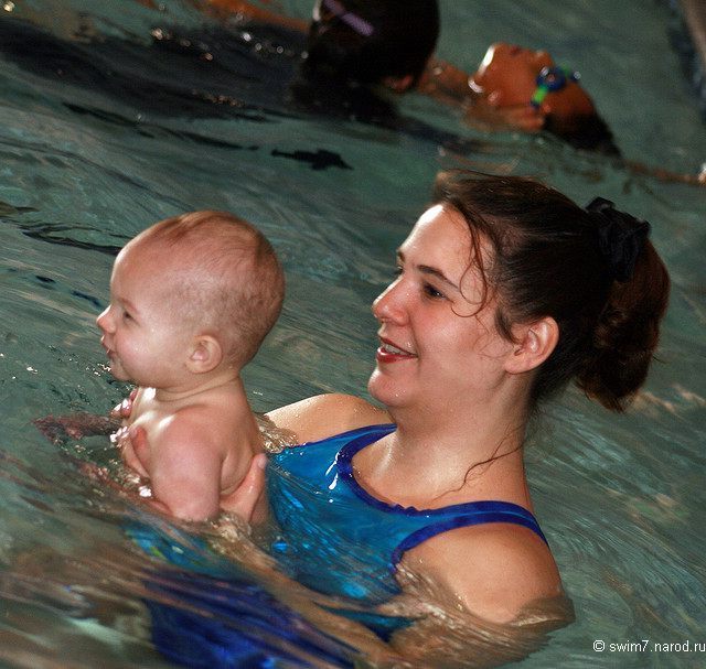 Обучение Младенцев Плаванию в бассейне